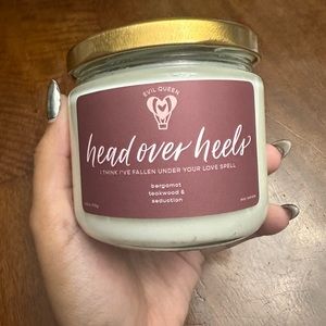 Evil queen head over heels candle